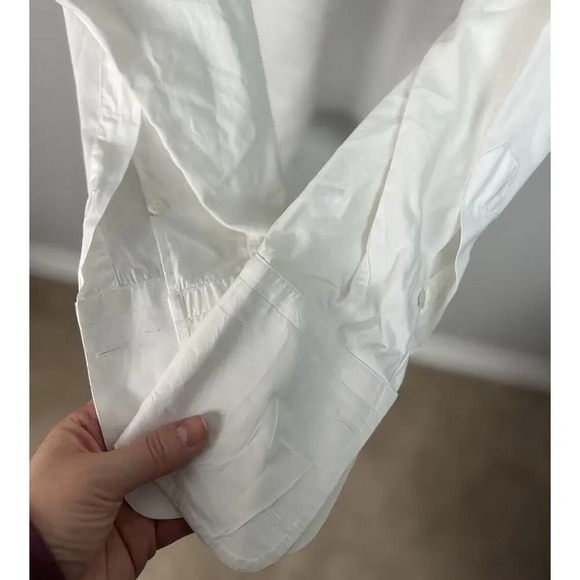 Giorgio Armani Le Collezioni Tuxedo Bib Long Sleeve Button Down Shirt 15.5/39 - Picture 10 of 11